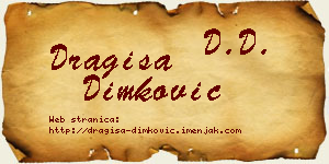 Dragiša Dimković vizit kartica